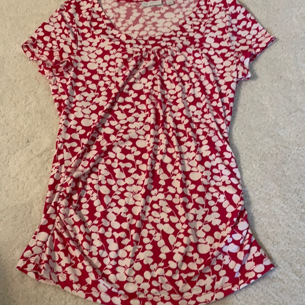 Never worn before red & white top